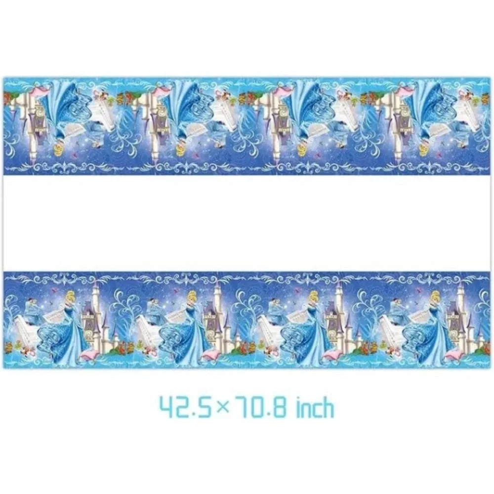 #3 - Disney Cinderella Birthday Party Supplies Plates/Napkins/Cups/Table Cloth